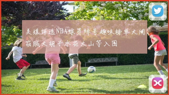 美媒评选NBA球员绰号趣味榜单大闸窃贼大胡子水花大山等入围