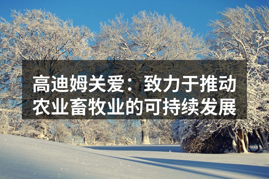 高迪姆关爱：致力于推动农业畜牧业的可持续发展